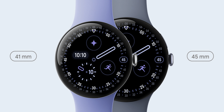 「Google Pixel Watch 4」41mmと45mmの製品画像