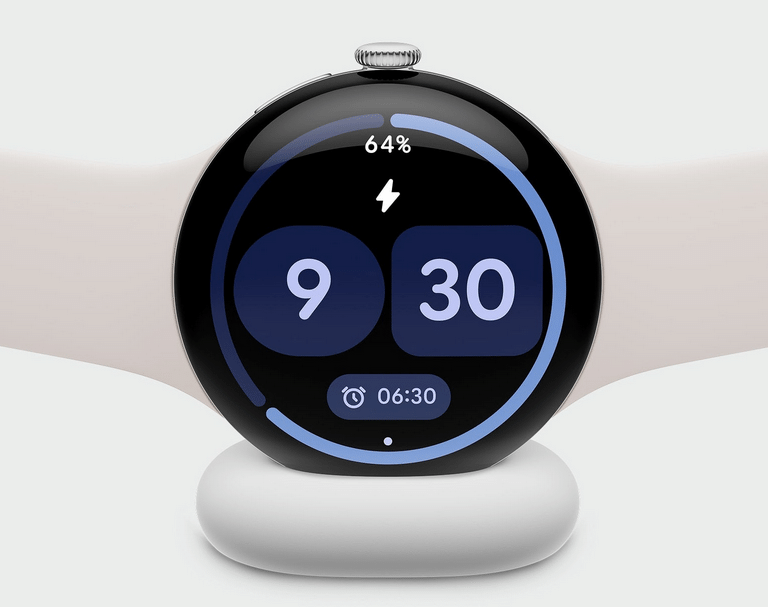 充電中のGoogle Pixel Watch 4
